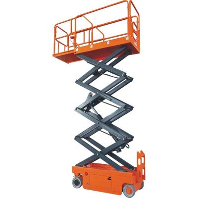 China Hotels / Garment Shops / Building Material Stores / Machinery Repair Shops...Flexibility Convenience Scissor Type Mobile Elevated Work Platforms for sale