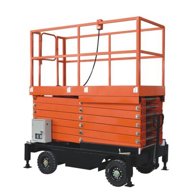 China Hotels / Garment Shops / Building Material Stores / Machinery Repair Shops... 2022 New Easy Operation Scissor Lift Aerial Work Platform Pallet With Low Price for sale