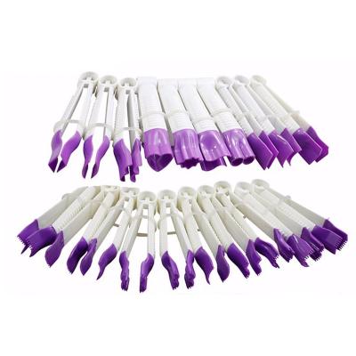 China Viable Baking Tools 10 Pcs/Set Carving Pen Set Fondant Cake Decoration Carving Knife Making Cutting Tool Set for sale