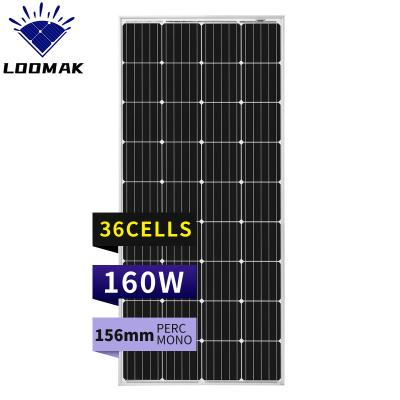 China Cheap 160w-Panel Solar9bb 5bb Perc Mono PV Solarpanel Paneles Solares costo 156.75mmx156.75mm for sale