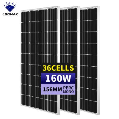 China Solar Panel 5bb Perc Mono Photovoltaic 160w Made In House Monovisc 156.75mmx156.75mm China Pv Cheap Price for sale