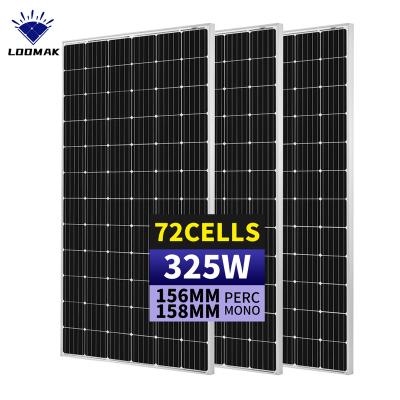 China Cheap 325Watt Panel Plates 325Watt Monovisc Solar MONO Solar PV Solar Panels 325W cost is cheap solar panel 158.75mmx158.75mm for sale