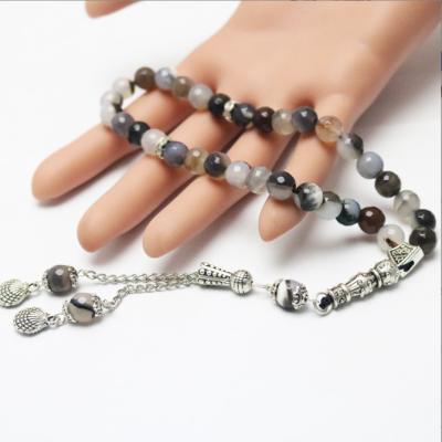 China Other High Quality Muslim Jewelry of 33 Ramadan Agates Crystal Islamic Prayer Beads Tasbeh for sale