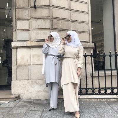 China New Design High Quality Girls Two-Pieces Turkish Muslim Clothing For Women RRLR-284 for sale