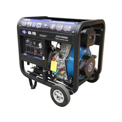 China JYD12000E Single Phase Electric Start 8kva 8kw Air Cooled Diesel Generator JYD12000E for sale