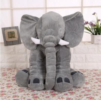 China Stuffed Elephant Plush Pillow, 40/60cm, Infants, Sleeping Softly, Stuffed Animals, Toys, Baby Gifts for Kids for sale