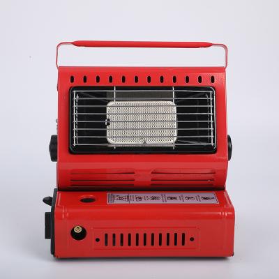 China Competitive Price Mini Portable Gas Heater Camping 1.3kw Multifunction Double Source Gas Heater And Cooker for sale