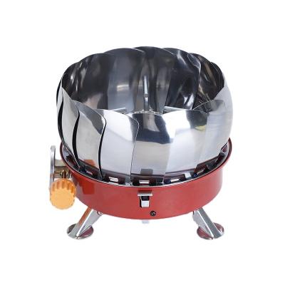 China Factory Lightweight Supply Portable Camping Cooking Stove Mini Gas Camping Stove Windproof for sale