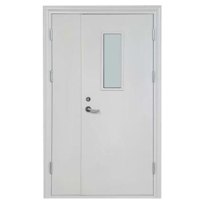 China 100 Op-sale Customized Op-sale Wooden Clean Room/Laboratory Clean Room ISO Standard Double Flush Wooden Flush Door Designs For Hospital for sale