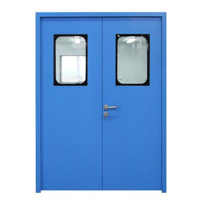 China 100 Lab/Laboratory Clean Room Factory Price Aluminum Double Swing Doors for Hospital,Lab,Pharmaceutical and Dustproof Room for sale