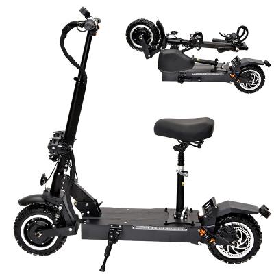 China 60V 3200W Powerful Adult Electric Scooter Two Motor Double Wheel With Seat for sale