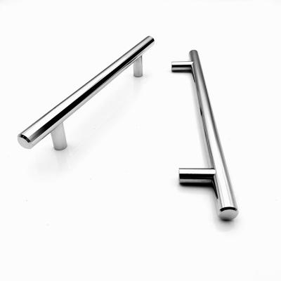 China Modern Solid Type Bar Cabinet Pull Handle Furniture Drawer Door Stainless Steel T Handle for sale