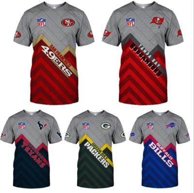 China 2021 Wholesale New Arrival Anti-wrinkle Factory Sports American Football Team Clothes T-shirt For Men for sale