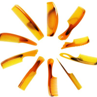 China 2021 new home fashion Amazon top selling custom logo household hair salon beef tendon comb anti-static plastic set for sale