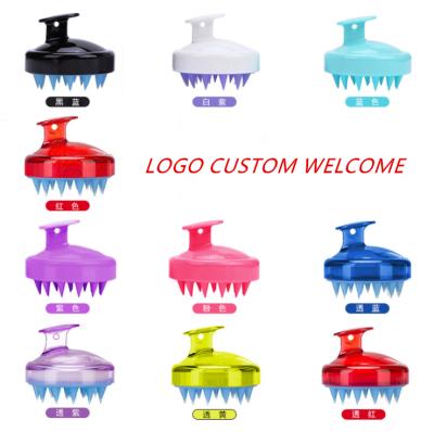 China Wholesale custom logo waterproof silicone factory shampoo magic scalp massager hair cleaning multifunctional comb brush for sale