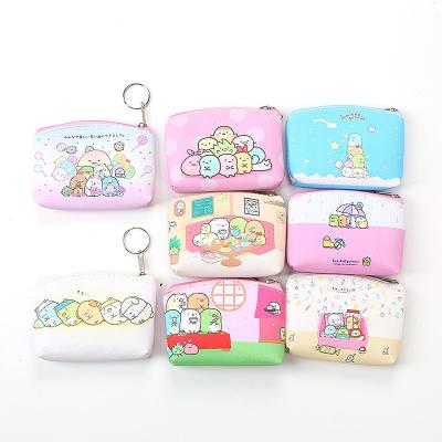 China High Quality Cartoon Originality Pattern PU Leather Girls Coin Purse Main Case Ladies Small Children's Wallet for sale