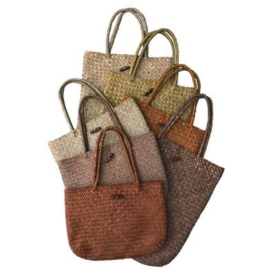 China Summer beach fashion one shoulder cane large capacity wholesale high quality grass woven women handbag for sale