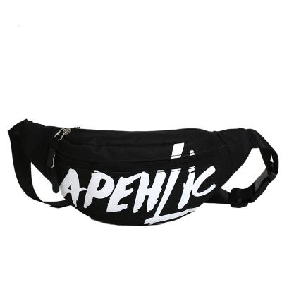 China Wholesale Custom Adjustable Sports Belt Fashion Water Proof Logo Canvas Pussy Pack Unisex Waist Pack Bag for sale