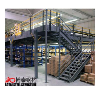 China Prefabricated Steel Structure Indoor Prefabricated Stair Building Industrial Steel Frame Platform for sale