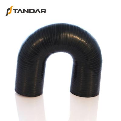 China Heater System Automotive Cooling Radiator 180 Degree Elbow U Shape Silicone Flexible Hose for sale