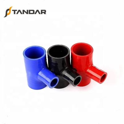 China Cooling Heater System High Pressure Braided T Shape Silicone Radiator Hose For Auto Parts for sale