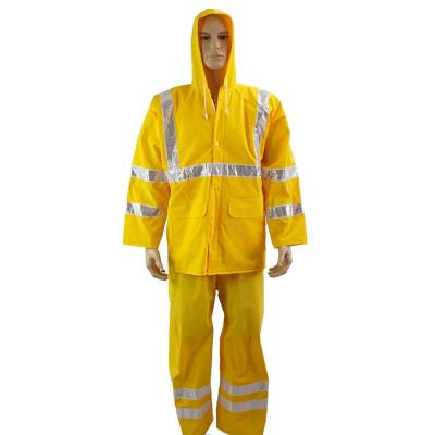 China Universal Orange Logo Glory Style Outdoor Age OEM Fishing Poncho Strap /Windproofbreathable/Durable Safety 100% Waterproof Reflective Waterproof Raincoat Yellow Pants for sale