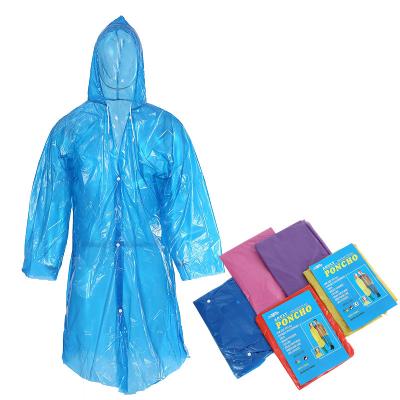 China 100% Cheap Breathable/Durable /Windproof Raincoat Disposable Raincoat Plastic Raincoat Rain Poncho Rain Coat Unisex PE Rainwear Use Transparent Raincoat for sale