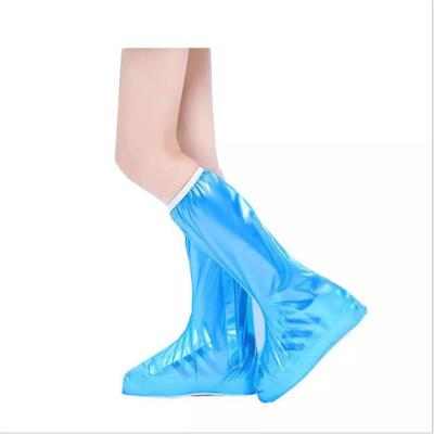 China Fashion Trend Waterproof PVC Rain Shoe Covers, Reusable Collapsible Overshoes, Washable Non-slip High Rain Resistant Ankle Top Boots Protection for sale