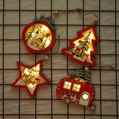 China Nordic Style Christmas Star Shaped LED Personalized Christmas Ornaments for sale