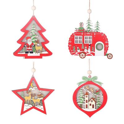 China Christmas Lighting Christmas Tree Decorations Hanging Home Decor LED Christmas Ornaments for sale