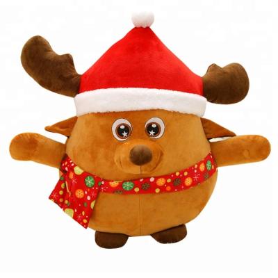 China Christmas Gift 20CM LED Light Up Christmas Musical Singing Plush Flashing Toy for sale