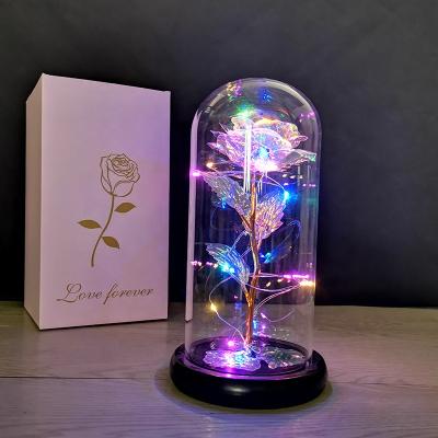 China Valentine's Day Gift LED Christmas Light String on Valentine Artificial Rose for sale