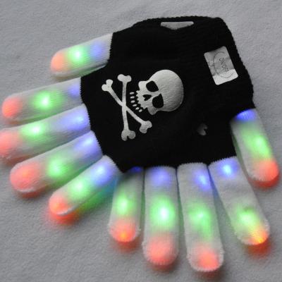 China Deluxe Halloween Costume Party Concert LED Finger Light Kids LED Gloves for sale