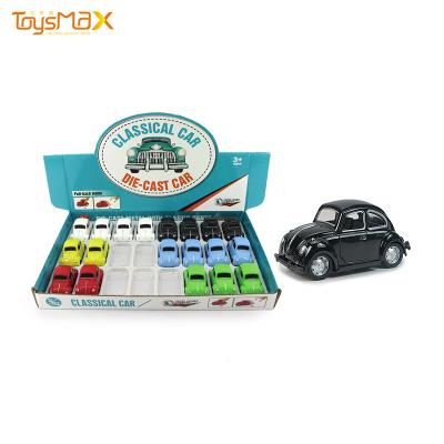 China Creative Classic Mini Metal Pull Back Alloy Diecast Toy Car Toys 6 Colors for sale