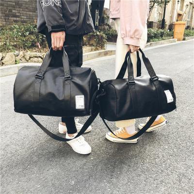 China PU Polyester Men Gym Bag Women Gym Bag Custom Gym Bag Custom Logo Sports Handbags Ladies Handbags for sale