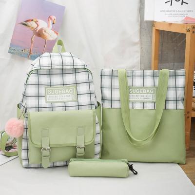 China Anti-theft plaid candy color backpack waterproofleisure backpack student backpack anti-theft softback for sale