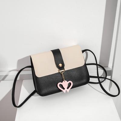 China PU Bag Small Pink Cross - Body Bags Korean Women Handbags Cotton Bags Women for sale