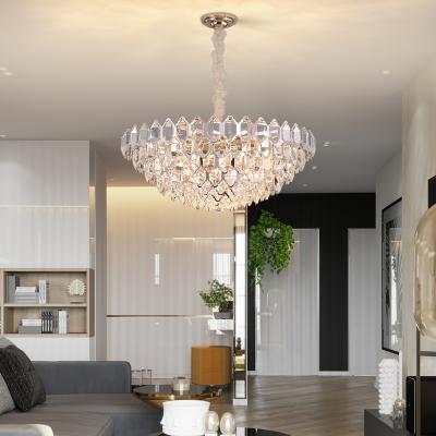 China Hot Sale Modern K9 Modern Crystal Glass Led Chandelier Lighting For Italian Home Decoration Pendant Lamp for sale