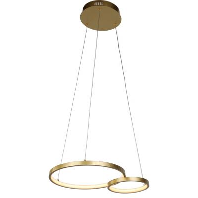 China 2022 Modern Nordic Art Deco Acrylic Circle Gold 14w Kitchen Hanging Lights Modern Led Pendant Chandelier for sale