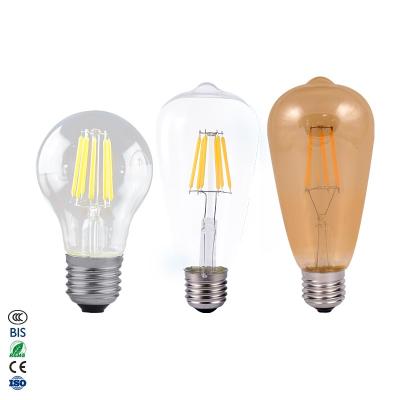 China Dimmable Edison Bulb Chandelier Light Bulb Residential E26 E27 ST64 6W Retro Vintage Filament Free Shipping Led Light Bulb for sale