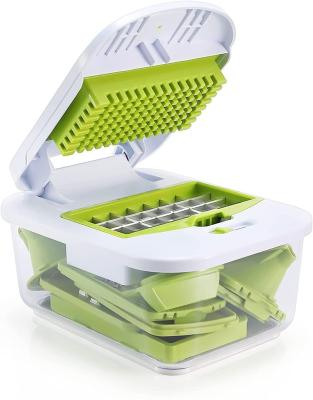 China 16 Viable Stainless Steel Slicer in 1 Mandoline Vegetable Slicer For Camping for sale