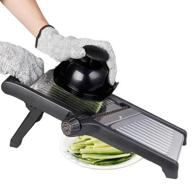 China Adjustable Amazon Stainless Steel Slicer Grater Viable Manual Vegetable Slicer Mandoline for sale