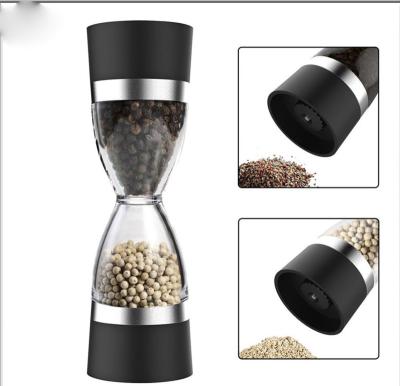 China Viable 2 in 1 Salt and Pepper Grinder - Manual Dual Function Stainless Steel Salt and Pepper Mill Spice Grinders with Adjustable Finenes for sale