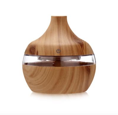 China Mini Humidifier Air Purifier 7 Mist USB Luxury Wood Essential Oil Diffuser Vapor Ultrasonic Cool Color Change For Office Home for sale