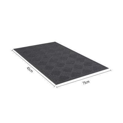 China Concepts Front Door Washable Rubber Mat Outdoor Indoor Entrance Cover Mats for Shoe Scraper for sale