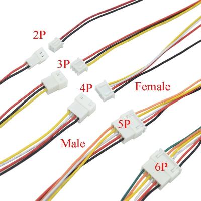 China JST XH2.54 2/3/4/5/6/7/8/9/10 Pin Pitch Male Female Wire Wire Connector XH 2.54mm Electronic Plug for sale