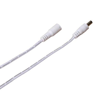 China 5.5 2.5 2.1 White Electronic Male / Female Extension Cable 18AWG 5521 Power Cable Extension Cable for sale