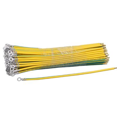 China 1015 Square Electronic Track Lamp Wall Lamp 18AWG0.75 Yellow Green Ground Wire With M3 Hook Ground Wire for sale