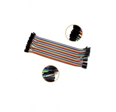 China Dupont Rainbow Cable Assembled 10cm Pin 40 Jumper Wire Female Electronic to Female Male Arduino Dupont Line for sale