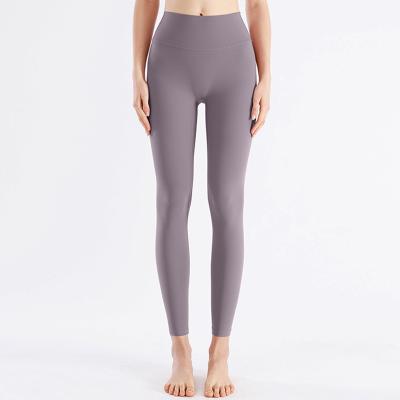 China Wholesale Breathable High Waist Sports Tight Pants Double Sided Workout Leggings Women Yoga Bare Leg Warmers for sale